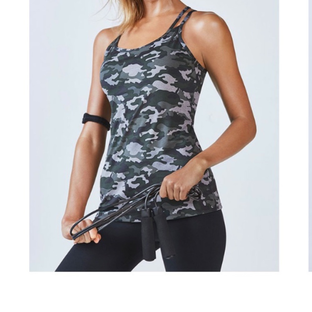 Fabletics Omemee Camo Print Tank Top
